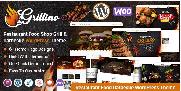 Grillino – Grill & Restaurant Shop WordPress Theme